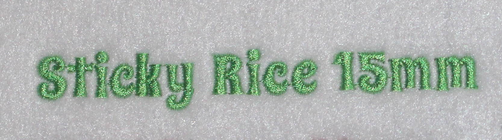 Sticky Rice 15mm Font 3 | Embroidery Legacy Sticky Rice 15mm Font 3