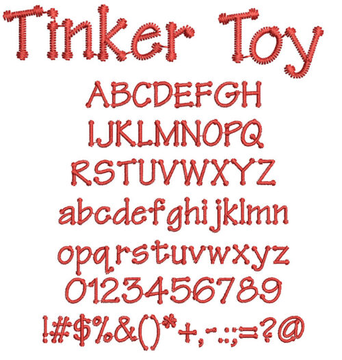 Tinker Toy Font 1