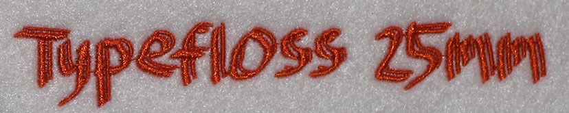 Typefloss 25mm Font 3 | Embroidery Legacy Typefloss 25mm Font 3