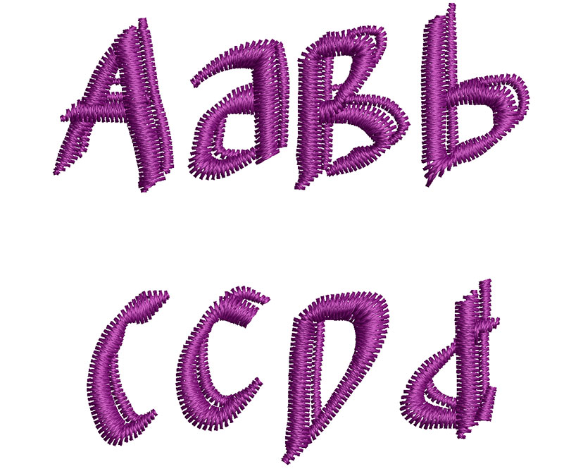 Typefloss 25mm Font 2 | Embroidery Legacy Typefloss 25mm Font 2