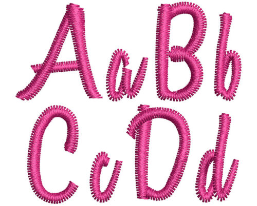 Variane Script 15mm Font 2