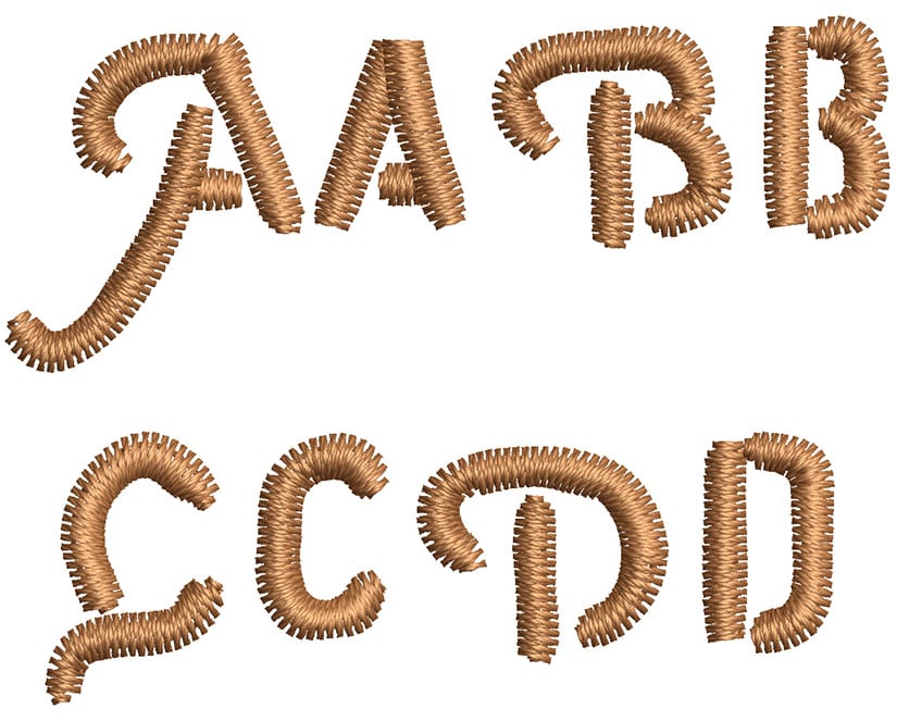 Weapon 10mm Font 2 | Embroidery Legacy Weapon 10mm Font 2