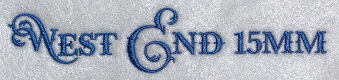 West End 15mm Font 3