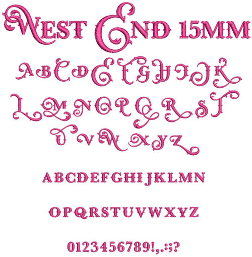 West End 15mm Font 1