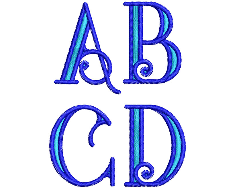 Star2Col30mm_ABC | Embroidery Legacy Star2Col30mm_ABC