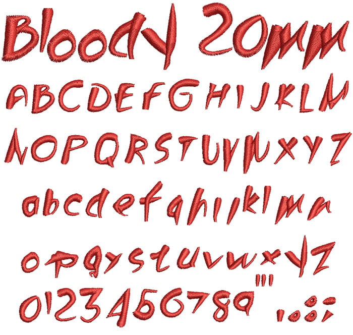 Bloody20mm | Embroidery Legacy Bloody20mm