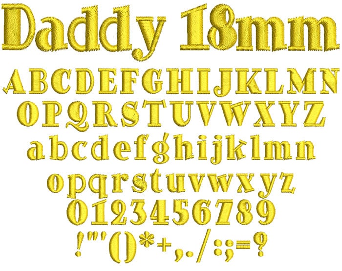 Daddy18mm | Embroidery Legacy Daddy18mm