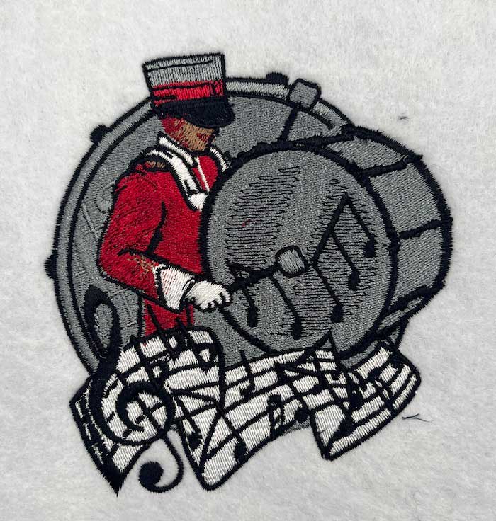 A-0790-BandLetsMarchsewout | Embroidery Legacy band lets march embroidery design
