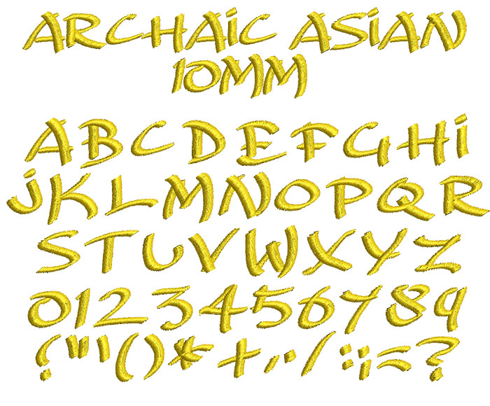 ArchaicAsian10mm | Embroidery Legacy ArchaicAsian10mm