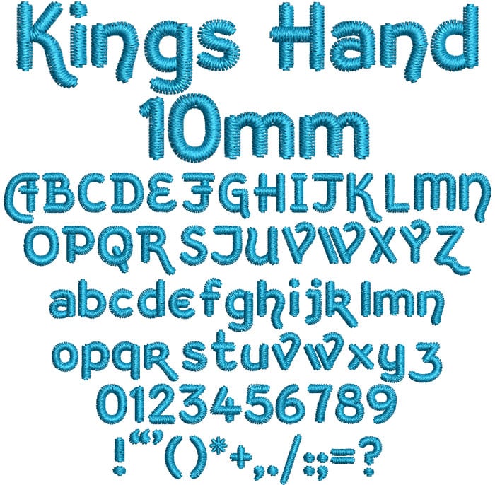 KingsHand10mm | Embroidery Legacy KingsHand10mm