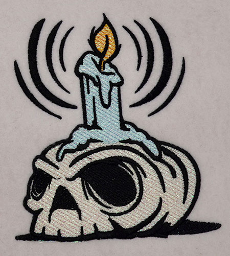 mylarskull | Embroidery Legacy mylar skull