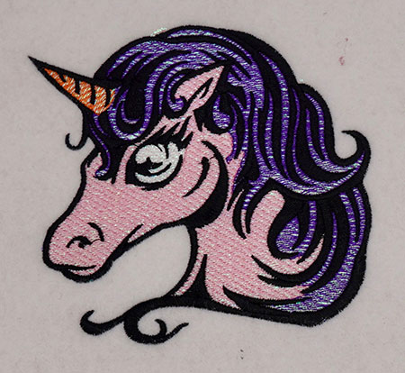 mylarunicorn | Embroidery Legacy mylar unicorn