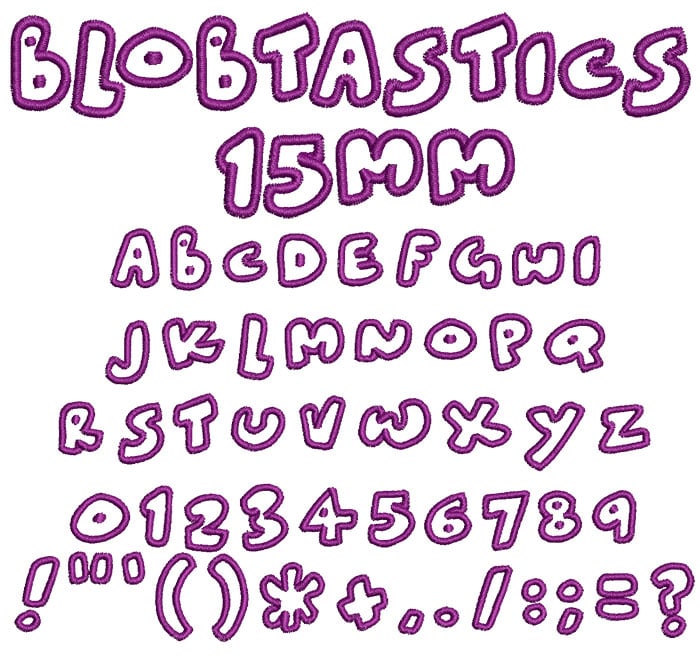 Blobatstics15mm | Embroidery Legacy Blobatstics15mm