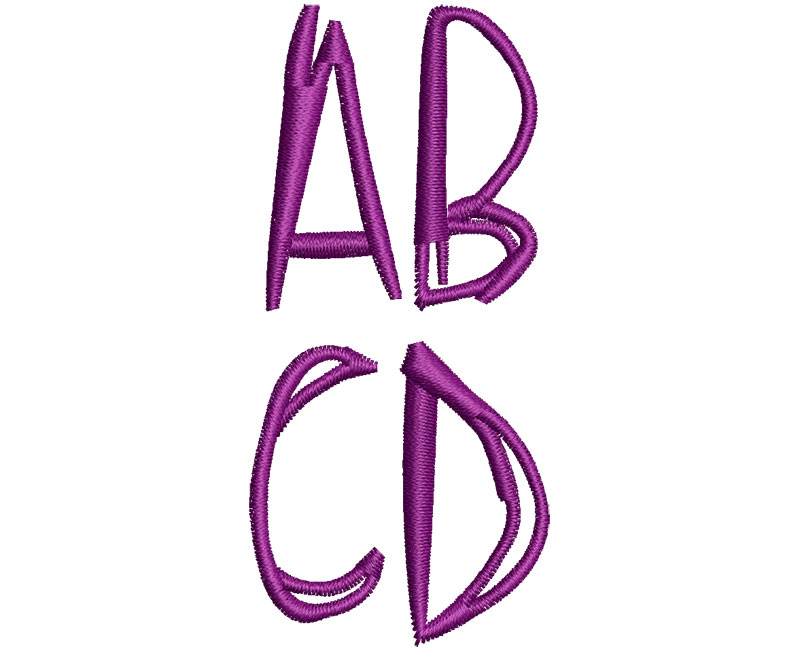 Scraggly25mm_ABC | Embroidery Legacy Scraggly25mm_ABC