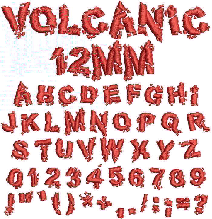 Volcanic12mm | Embroidery Legacy Volcanic12mm