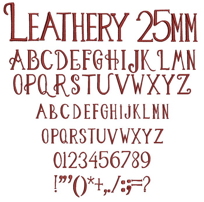 Leathery25mm | Embroidery Legacy Leathery25mm