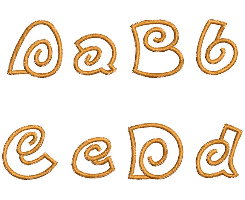 Spiral25mm_ABC | Embroidery Legacy Spiral25mm_ABC