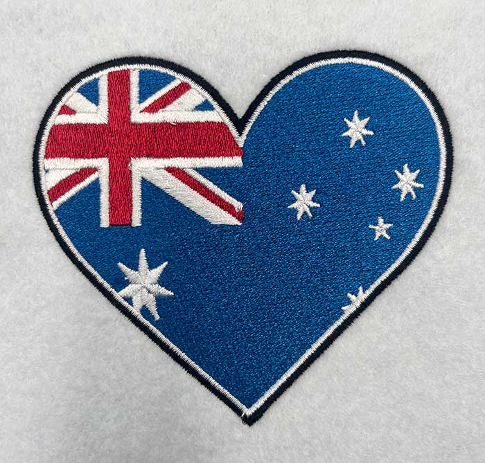 AussieHeart_M 2 | Embroidery Legacy Aussie Heart Flag embroidery design