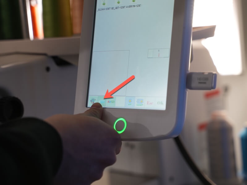 Select USB on Machine