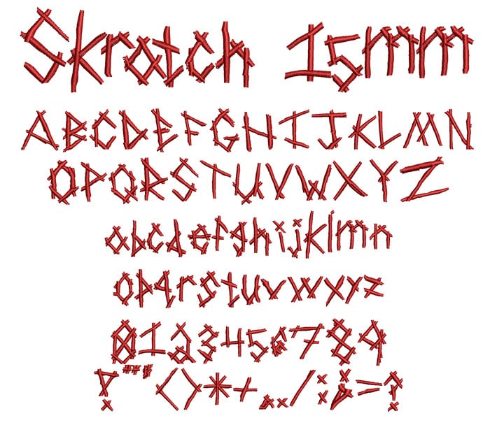 Skratch15mm | Embroidery Legacy Skratch15mm