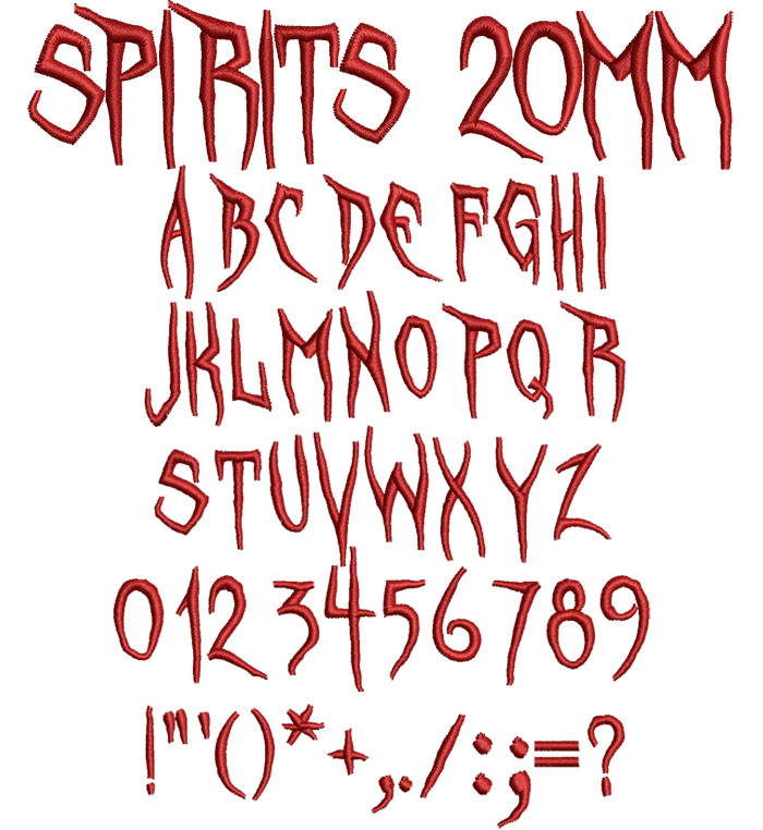 Spirits20mm | Embroidery Legacy Spirits20mm