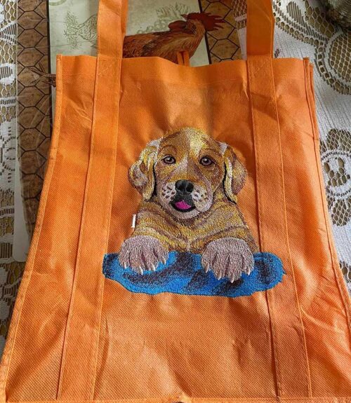 golden retriever puppy bag