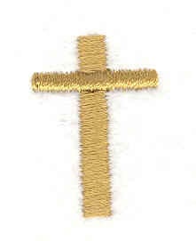 Embroidery Design: Cross A <br>0.68"w X 1.01"h