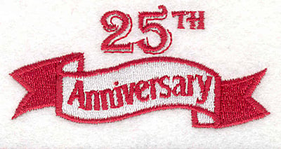 Embroidery Design: Banner 16<BR>1.45" x 3.06"