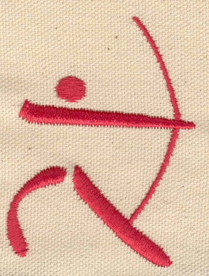 Embroidery Design: Archer stylized<br> 2.15w X 2.86h