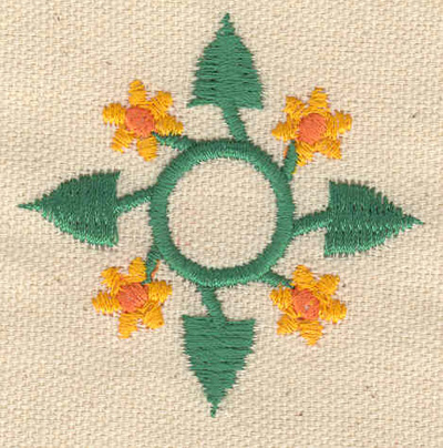 Embroidery Design: Floral design A<br> 2.15w X 2.17h
