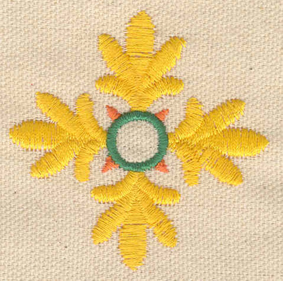 Embroidery Design: Floral design <br> 2.21w X 2.21h