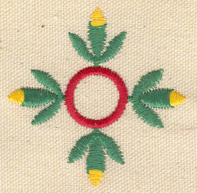Embroidery Design: Floral design <br> 2.28w X 2.25h
