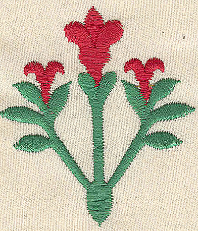 Embroidery Design: Flower <br> 2.14w X 2.43h
