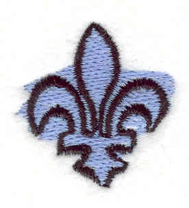 Embroidery Design: Fleur-de-lis<br>1.20w X 1.21h | Embroidery Legacy Embroidery Design: Fleur-de-lis<br>1.20w X 1.21h