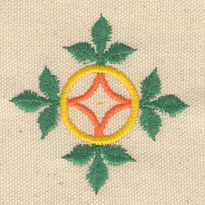 Embroidery Design: Leaf design<br> 2.30w X 2.36h