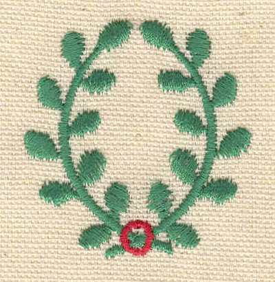 Embroidery Design: Wreath<br> 1.69w X 1.80h