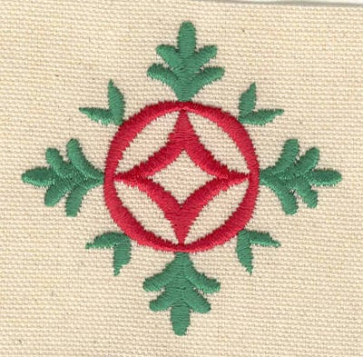 Embroidery Design: Floral design F<br> 2.59w X 2.57h