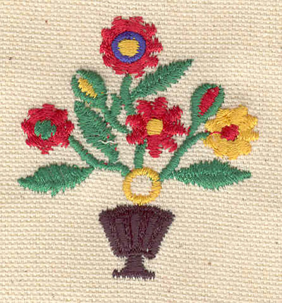 Embroidery Design: Floral design K<br> 1.89w X 2.12h