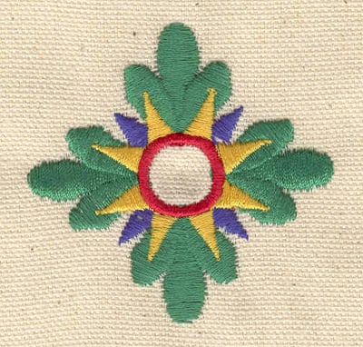 Embroidery Design: Floral design L<br> 2.28w X 2.28h