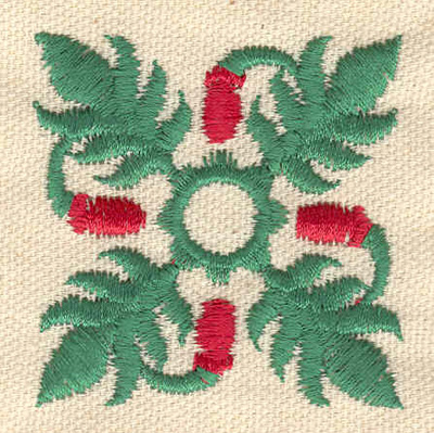 Embroidery Design: Floral design R<br> 1.94w X 1.93h