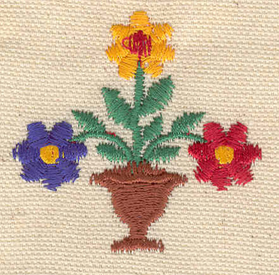 Embroidery Design: Floral design S<br> 1.96w X 1.94h