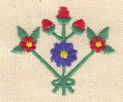 Embroidery Design: Floral design <br> 2.02w X 1.71h