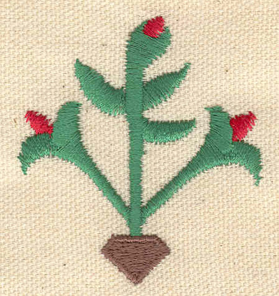 Embroidery Design: Flower buds<br> 2.00w X 2.17h