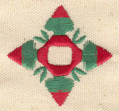 Embroidery Design: Floral bud design<br> 2.05w X 1.97h