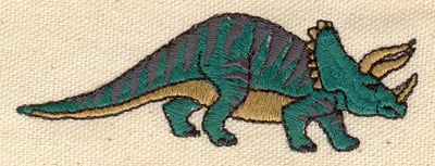 Embroidery Design: Dinosaur Triceraptos<br> 3.45w X 1.34h