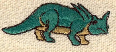 Embroidery Design: Dinosaur Tricepators<br> 1.87w X 0.74h