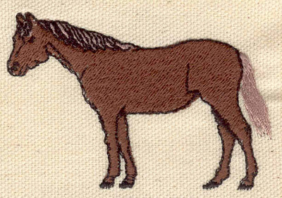 Embroidery Design: Horse standing<br> 2.82w X 2.02h