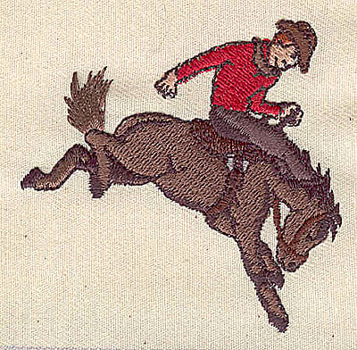 Embroidery Design: Bucking Horse<br>2.42h x 2.48w