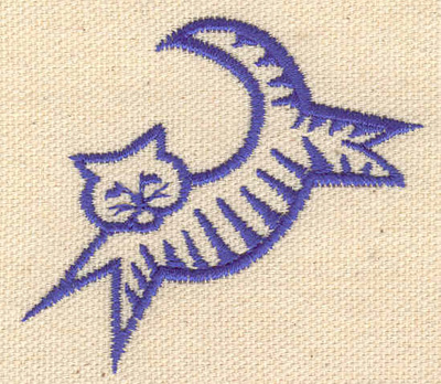 Embroidery Design: Cat<br> 2.54w X 2.22h
