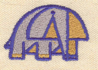 Embroidery Design: Elephant<br> 2.00w X 1.45h